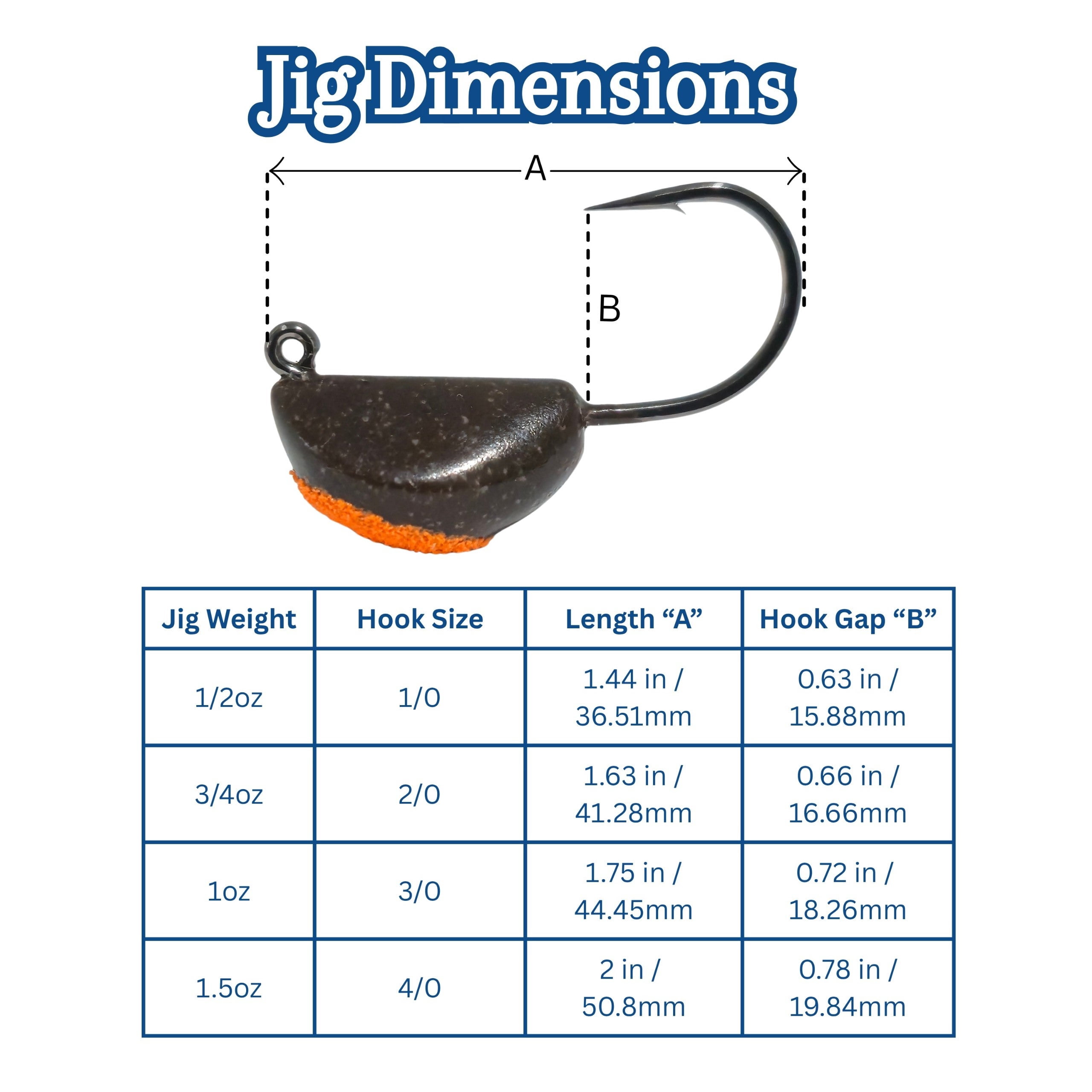 Jetty Jigs Saltwater Jig Heads, 3/4oz, Mud Crab, Jumbo 10 Pack