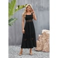 thumbnail image 5 of Women's Summer Hollow Lace Square Neck Sleeveless Dress, 5 of 8