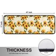 thumbnail image 5 of Kitchen Rugs Sets Of 2,Beige Sunflower Pattern Anti Fatigue Kitchen Mat Rugs Non Slip Washable,Decorative Kitchen Floor Mats for Kitchen,Sink,Laundry,17"x47"+17"x47", 5 of 5