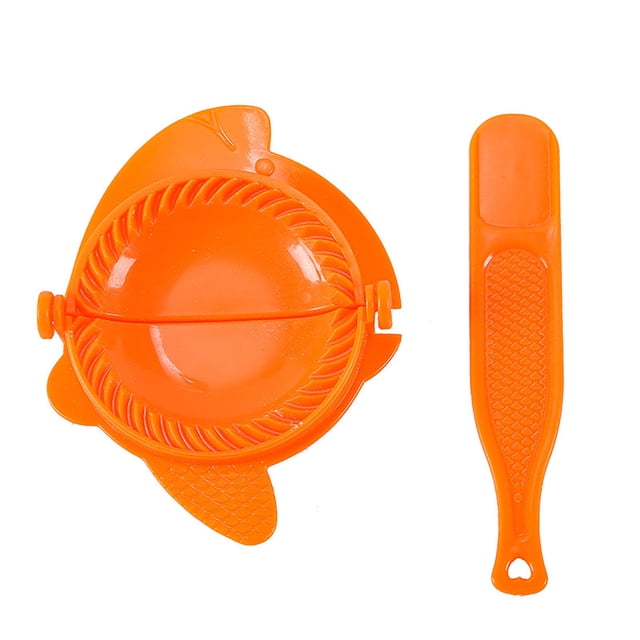 WIFKLSIIPG Dumpling Machine Molds Pasta Press Meat Pie Molds Kitchen Tools Dumpling Making Tools(Orange)