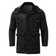 thumbnail image 2 of Gibobby Chamarra acolchada para hombre Chamarra de Invierno con Capucha para Hombre, chamarra cortavientos ligero para hombre(Negro,G), 2 of 5