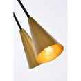thumbnail image 4 of Casen 32 inch pendant in black and brass, 4 of 5