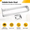 thumbnail image 2 of Foldable Cooler Stand Stable Foldable Stand Rack for BBQ Household Travel, 2 of 7