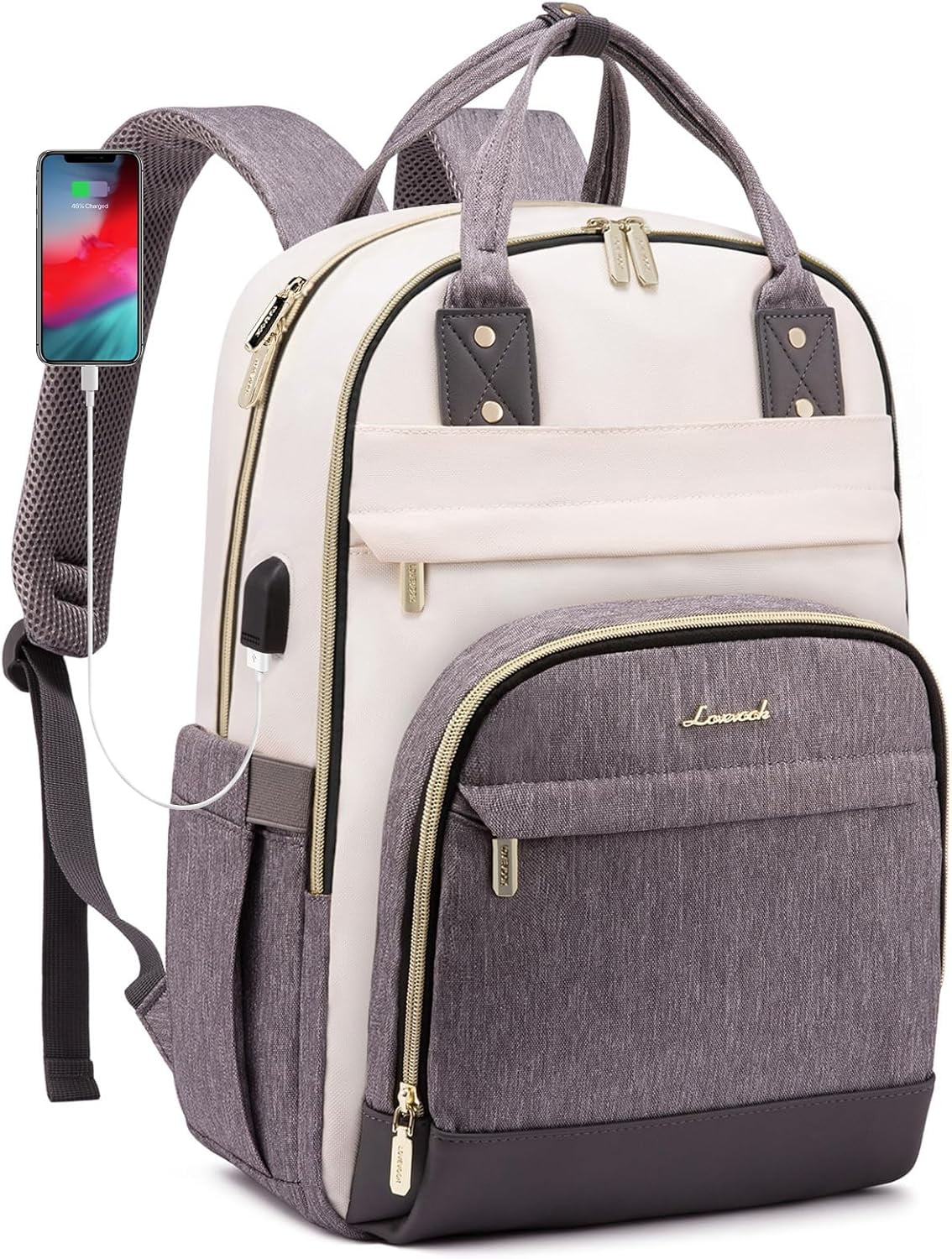 LOVEVOOK Backpack for Women, Fits 15.6 Inch Laptop Bag, School Backpacks, Fashion Travel Work Anti-theft Bag, Business Computer Waterproof College Backpack Purse