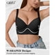 thumbnail image 3 of Bra QDN Underwire Push Up de cobertura total, color negro, 3 of 8