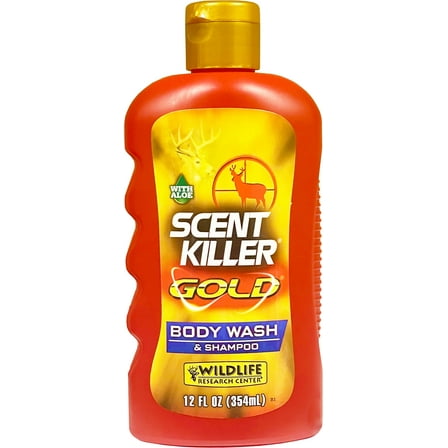 Wildlife Research Center, Scent Killer Gold Liquid Body Wash & Shampoo 12 FL OZ Hunting Scent Elimination