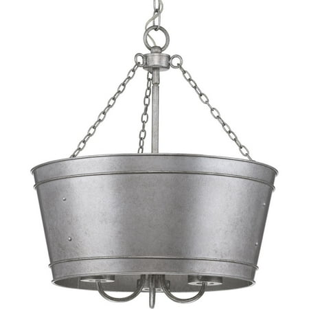

Galveston Collection Galvanized Three-Light Outdoor Pendant