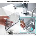 thumbnail image 3 of 2 Piece Self Draining Leaf Soap Holder Soap Dish with Silicone Suction Cup, Plastic Soap Container for Kitchen Toilet Bathroom, 3 of 5