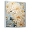 thumbnail image 2 of Designart "Blissful Mums In Soft Garden Colors I" Mums Floater Framed Canvas Art Print, 2 of 5