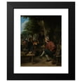 thumbnail image 2 of Adriaen van Ostade 15x18 Black Modern Framed Museum Art Print Titled - Travellers at Rest (1671), 2 of 5