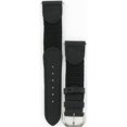 thumbnail image 2 of Genuine Timex, 19mm, Black, Nylon and Calf, Regular Length, Silver Tone Buckle, Water Resistant  TX28419BK, 2 of 5