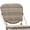 Light Beige, variant on PURPLE LEAF Outdoor Bar Stools Set of 2, PU Leather Bar Height Chairs with Aluminum Frame, Patio Bar Set for Poolside, Garden, Kitchen - Black