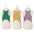 thumbnail image 4 of Chaleco De Algodón A Rayas Para Perros, Ropa Para Mascotas, Chaleco Suave Transpirable Para Mascotas, Disfraz, Camiseta Para Cachorros, Disfraces Advancent PT002647-07, 4 of 5