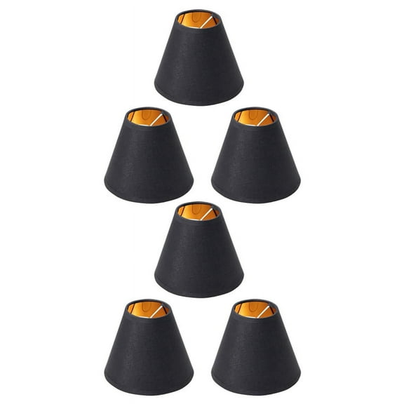 2024 TOP! 6X Small Lamp Shade Chandelier Shade Small Lamp Shade Clip for Candelabra Bulbs Table Chandelier Wall Lamp