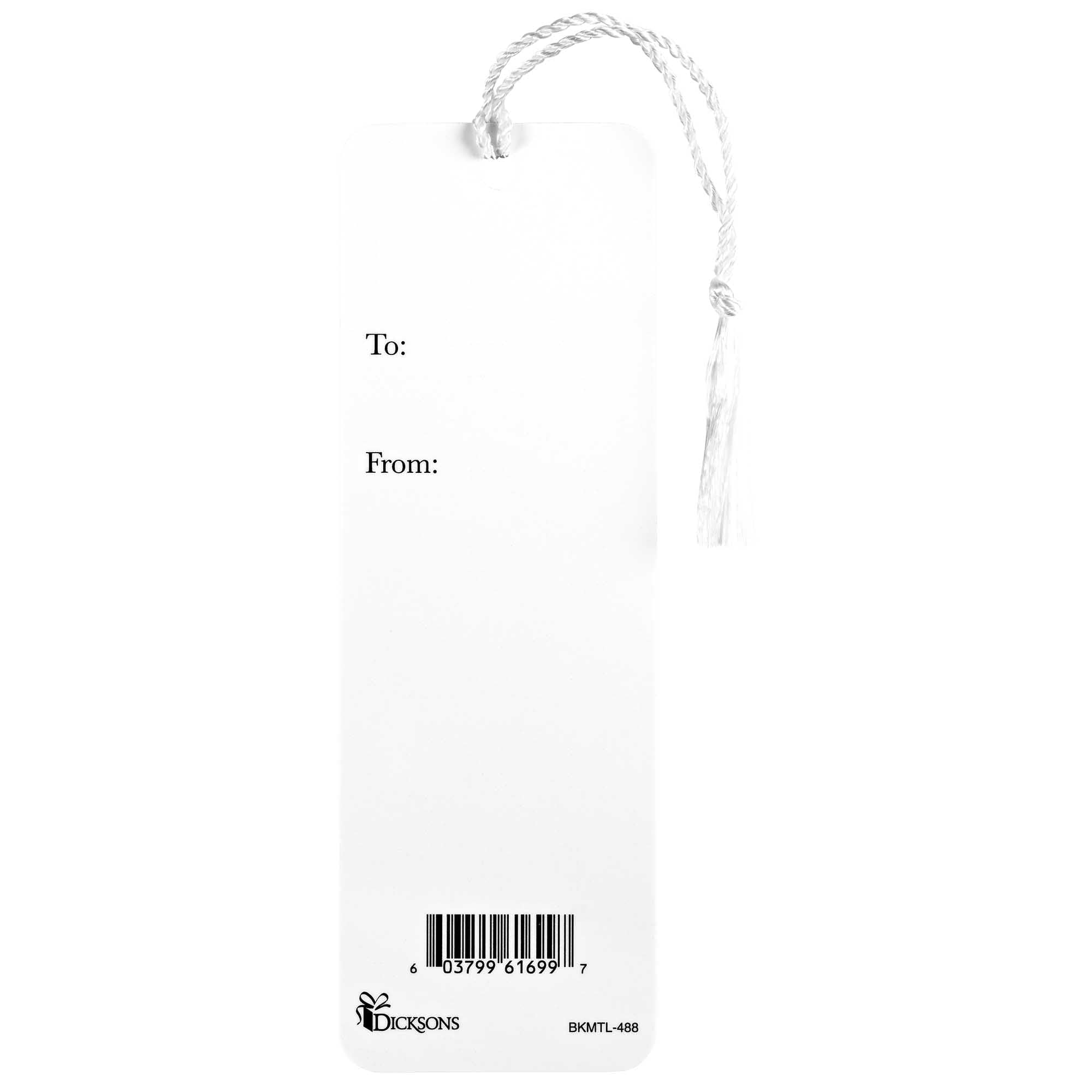 Dicksons BKMTL-488 Patience Accept Each Other with Love Black and White 2 x 6 Paper and Tassel Encouraging Tassel Bookmark, Pack of 12