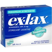 Ex-Lax Pills Maximum Strength, 48 Each (Pack of 6)