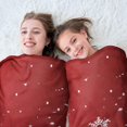 thumbnail image 5 of Red Christmas Snowflake Pattern Round Blanket,Comfortable Soft Flannel Throw Blanket,All Season,Warm Lightweight Blankets for Sofa Bed Couch Living Room Chair 47"x47", 5 of 5