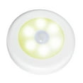 thumbnail image 1 of Noche Del Gabinete De La Pared De La Lámpara Del Detector De Movimiento Del Sensor Auto Inalámbrico Ligero De 6LED, Palillo Dondequiera Cáscara blanca cálida luz blanca Baoblaze Luz del sensor LED AUTO MOVIMO, 1 of 7
