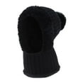 thumbnail image 3 of 3 in 1 Beanie Hat for Women,Knitted Beanie Hat, Mask Set Hooded Piece Windproof Warm Snow Cap  Knitted Hats Full Face Mask Scarf Winter Warm Neck Hooded Hats, 3 of 5