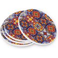 thumbnail image 3 of Coolnut Mandala Splicing Round Cup Coaster with Ceramic Stone and Cork Base 4PCS, Absorbent Cup Mats, Cup Protection Mat for Home , Kitchen and Bar80 Home Decor Gifts, 3 of 6