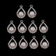 thumbnail image 2 of 20x Crystal Charms Charms Colgantes Para Collar Colgante De Cadena De Moda De Joyería De Accesorios Para El Cabello B, 2 of 7