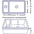 thumbnail image 2 of Whitehaus Collection WHQDB542-BLACK Quatro Alcove Sinks Black, 2 of 4