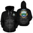 thumbnail image 4 of Sudadera con capucha y cremallera con la bandera del país de moda de primavera y otoño, nueva y popular sudadera con capucha con estampado 3D del emblema nacional de Costa Rica, abrigo para niños, 4 of 5