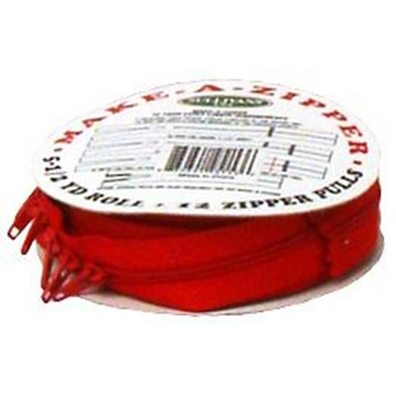 Sullivans Make-A-Zipper 5.5Yd Reel Red