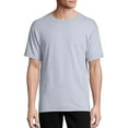 thumbnail image 3 of Hanes Mens Essentials Cotton T-Shirt 6-Pack, S, Light Steel, 3 of 4