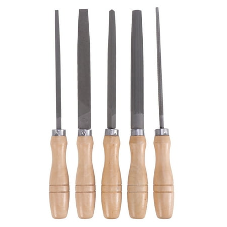 

5pcs 6inch High Carbon Steel File Set with Wooden Handles Rasp File