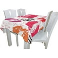 thumbnail image 3 of Coolnut 60"x108" Print Kisses Lips Tablecloth, Modern Table Cover for Home Decoration, Spill Proof Cloth Washable for Dinner Picnic, 3 of 6