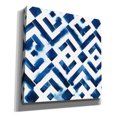 thumbnail image 2 of Epic Graffiti 'Cobalt Watercolor Tiles II' by Grace Popp, Canvas Wall Glass, 18"x18", 2 of 2