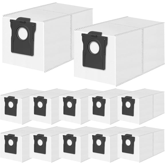 12 Pack Dust Bags for Dreame L40/L40s/AE/CE/L50/L60/D30/L10/L10s Pro Ultra | X60 Max/X50/X40/Aqua10/D10 Plus Gen 2, Mova E40/P10/P50 Pro/Z60 Ultra Vacuum Cleaner, 3.2L Large Capacity Bags Replacement