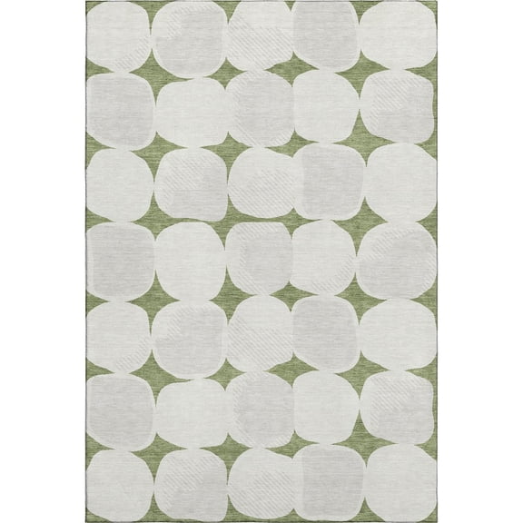 Dalyn Rugs Premium Machine Washable Mayfield AMF870 Green 3' x 5' Rug