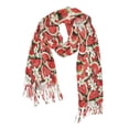 thumbnail image 5 of Winter Scarves for Women Watermelon Slices and Plumeria Flowers Fashion Pashmina Shawl Wraps Long Blanket Scarf for Fall Spring, 5 of 10