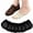 Black, variant on 6 Pairs Women's Toe Socks for Mules, Non-slip Half Socks Toe Topper Covers No Show Invisible Liners for Clogs Flats, Black