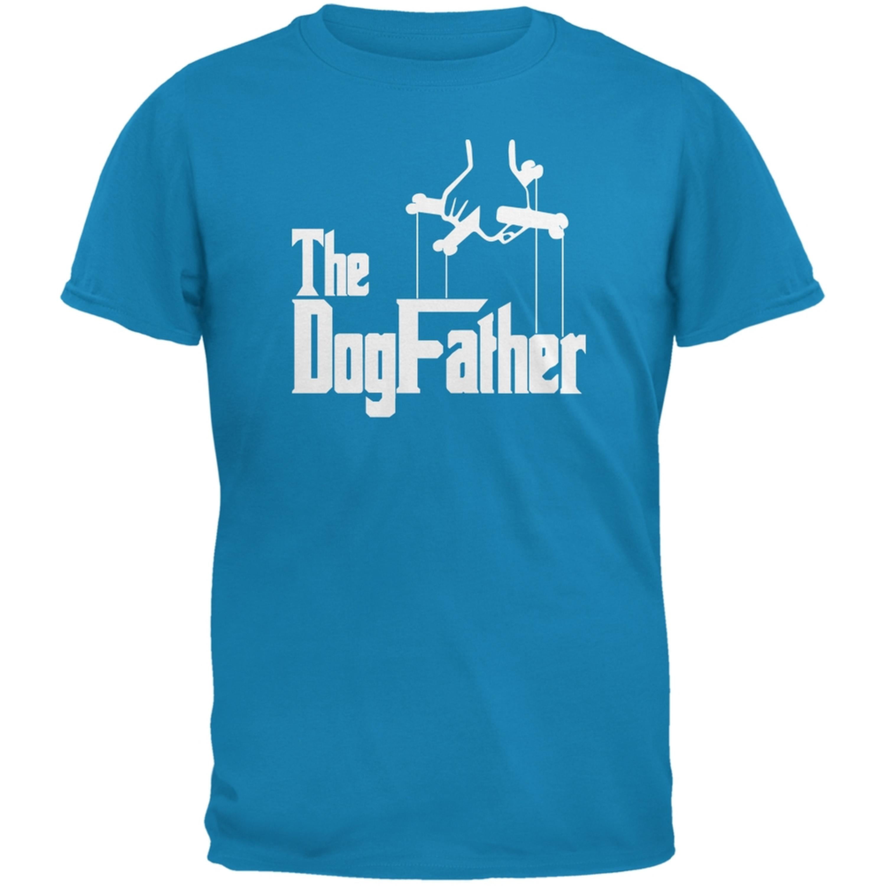 Old Glory Fathers Day The Dog Father Sapphire Blue Adult TShirt