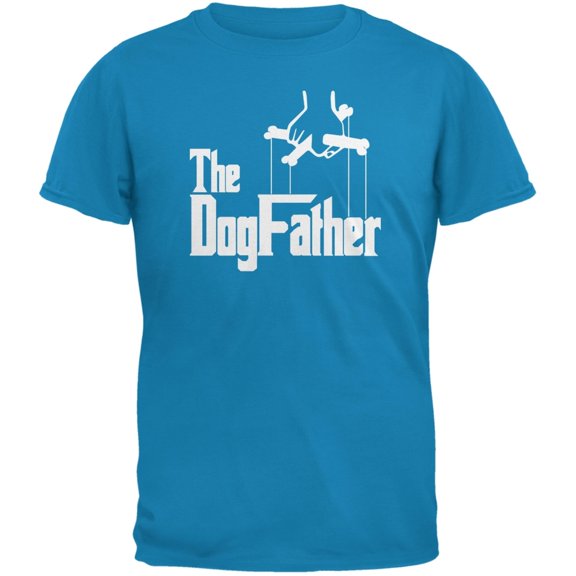 Fathers Day - The Dog Father Sapphire Blue Adult T-Shirt - Medium