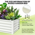 thumbnail image 4 of BeesClover 2-Pack Metal Raised Garden Beds, Rectangular Outdoor Planter Boxes for Vegetables, Flowers, and Plants, 4 of 8