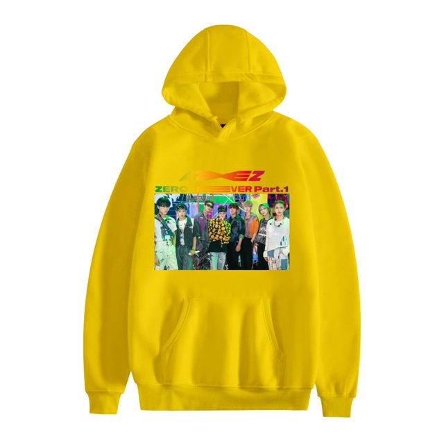 ATEEZ Mode Graphique Chandails à Capuchon Chemises à Manches Longues pour Unisexes Pulls Vintage