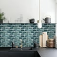 Clearance!Peel and Stick Backsplash Tiles for Kitchen Black and White