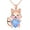 March, variant on Fox Necklace 925 Sterling Silver Cute Fox Holding Heart Shaped Birthstone Pendant Necklace for Women