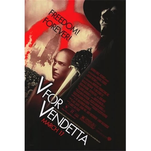 Posterazzi MOV331073 V for Vendetta Movie Poster - 11 x 17 in.