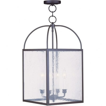 Livex Lighting - Milford - 4 Light Chain Lantern in Farmhouse Style - 12.75