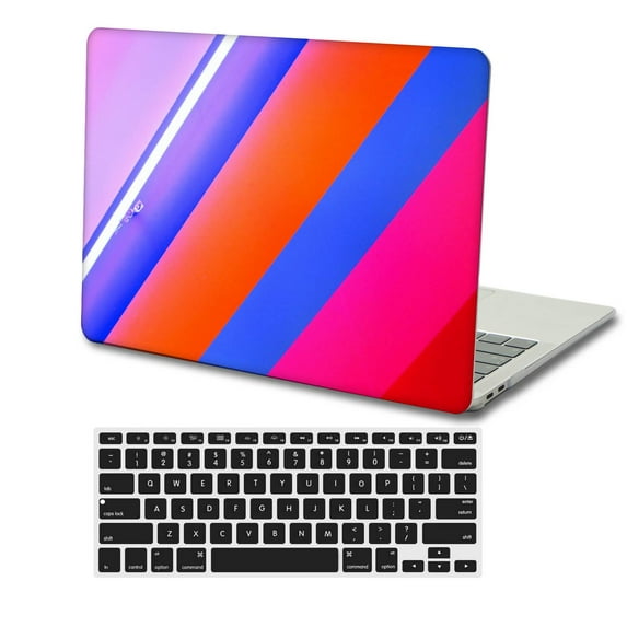 KSK KAISHEK Hard Shell Case for 2018 2019 2020 2021 2022 Rel. Newest MacBook Air 13 inch with Touch ID USB Type-C Model: A1932&A2179&A2337 m1 Blue series A 0561 + Black Keyboard Cover