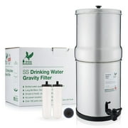 British Berkefeld Doulton W9361136 Countertop Gravity Water Filter System with Stainless Steel Dispenser