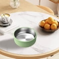 thumbnail image 1 of 2 In 1 Heat Bowl With Suction Cup Stainless Steel Porridge Bowl Detachable Silicone Sleeve Leak Proof Kitchen Multifunction Serving, 1 of 3