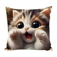 thumbnail image 2 of ChicYu 17.7x17.7 In Cute Animal Printed Pillowcovers Playful Animal Designs for Bedroom, Living Room and Daily Use (Pillow Insert Not Included), 2 of 6