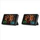 thumbnail image 1 of 2X Reloj Despertador Digital con WiFi, Letras Extra Grandes, Temperatura y Humedad, Calendario, Semana, B, 1 of 5