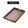 thumbnail image 2 of RYLZX Walnut wood Serving Tray with Handles (17 Inches) Decorative Serving Trays Platter for Breakfast in Bed, Lunch, Dinner, Appetizers, Patio, Ottoman, Coffee Table, BBQ, Party  Great for Lap Couch, 2 of 8